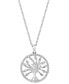 ფოტო #2 პროდუქტის EFFY® Diamond Tree 18" Pendant Necklace (1/4 ct. t.w.) in Sterling Silver