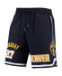 Фото #4 товара Men's Jamal Murray Navy Denver Nuggets Team Player Shorts
