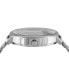 Women's Two-Hand Quartz La Villette Silver-Tone Stainless Steel Bracelet 36mm