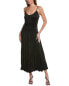 Фото #1 товара Michael Kors Crushed Satin Charm Slip Dress Women's 10