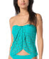 ფოტო #3 პროდუქტის Women's Crochet Draped Tankini Top