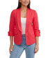 Women's Shawl Collar Blazer with Sleeve Grommet