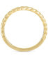 ფოტო #4 პროდუქტის Diagonally Textured Polished Wedding Band in 14k Gold