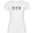 ფოტო #2 პროდუქტის KRUSKIS Sleep Eat And Ski short sleeve T-shirt