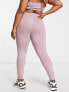 Фото #7 товара South Beach Plus ruched waistband leggings in violet