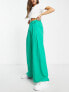 Фото #4 товара Stradivarius tailored super slouchy wide leg trouser in green