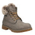 Lugz Convoy Faux Fur Lace Up Womens Grey Casual Boots WCNYFD-0426