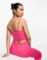 ASOS DESIGN co-ord scuba corset cami top in pink