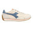 Diadora Equipe H Canvas Stone Wash Lace Up Mens Off White Sneakers Casual Shoes