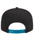Фото #4 товара Men's White/Teal Jacksonville Jaguars Throwback Space 9fifty Snapback Hat
