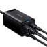 Szybka ładowarka sieciowa GaN3 Pro 2x USB-C / 2x USB 65W PD QC + kabel USB-C 1m czarny