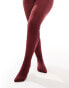 Фото #1 товара Yours 50 denier tights in berry red