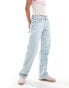 Фото #5 товара Abercrombie & Fitch baggy low rise jean in light wash blue