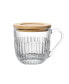 Фото #2 товара Quessant 9 oz. Covered Latte Mug, Set of 2