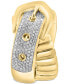 ფოტო #4 პროდუქტის EFFY® Diamond Belt Buckle Statement Ring (1/2 ct. t.w.) in 14k Gold