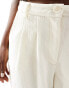 Фото #5 товара Object premium textured wide leg trousers in cream