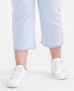 Фото #9 товара Plus Size Mid-Rise Curvy Roll-Cuff Capri Jeans, Created for Macy's