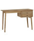 Фото #1 товара Desk with 2 Drawers 43.3"x20.5"x29.5" Solid Wood Teak