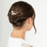Фото #2 товара A charming gold-plated hair comb with pearls