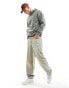 ONLY & SONS oversized heavyweight hoodie in sage Braun-Grau, L - фото #4