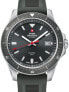 Фото #1 товара Мужские наручные часы с черным силиконовым ремешком Swiss Military SM34082.09 mens quartz 42 mm 5ATM