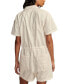 Фото #2 товара Women's Cotton Utility Short Tie-Waist Coveralls