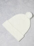 Фото #5 товара The North Face Logo Patch bobble hat in off white