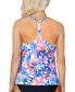 Women's Printed Racerback Underwire Tankini Swim Top, Created for Macy's