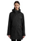 ფოტო #1 პროდუქტის Women's Hooded Rubberized Waterproof Rain Coat