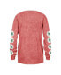 ფოტო #2 პროდუქტის Women's Scarlet Ohio State Buckeyes Vintage-Like Tubular Boyfriend Long Sleeve T-shirt