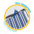 Фото #2 товара Складной стул Aktive Mykonos В полоску 47 x 85 x 50 cm (4 штук)