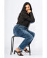 Фото #3 товара Plus Size High Rise Boyfriend Jeans