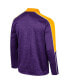 Men's Purple LSU Tigers Marled Half-Zip Jacket