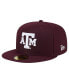 Фото #2 товара Men's Maroon Texas A M Aggies Throwback 59Fifty Fitted Hat