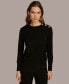 Фото #1 товара Women's Cashmere-Blend Sweater