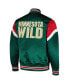 Фото #2 товара Men's Green Minnesota Wild Midweight Satin Full-Snap Jacket