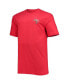 Фото #3 товара Men's Red Tampa Bay Buccaneers Big and Tall #1 Dad 2-Hit T-shirt