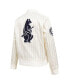 Фото #3 товара Men's Cream Chicago Cubs Cooperstown Collection Pinstripe Retro Classic Full-Button Satin Jacket