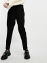 ASOS DESIGN tailored seamed waist trouser in black