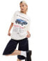 ASOS DESIGN boyfriend fit t-shirt with corvettes car licence graphic t-shirt