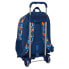 School Rucksack with Wheels Hot Wheels Speed club Orange (32 x 42 x 14 cm)