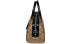 Фото #5 товара Сумка для женщин Coach Rowan 27 бостонский чехол из холста с кожаными деталями, большая, светло-коричневая с черным краем 83607-IMCBI