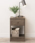 Фото #6 товара Astrid Tall 1-Drawer Nightstand