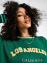 Фото #1 товара Daisy Street relaxed sweatshirt with varsity LA print