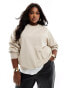 Фото #2 товара ASOS DESIGN Curve oversized sweatshirt in washed stone