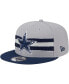 Men's Gray, Navy Dallas Cowboys Band 9FIFTY Snapback Hat