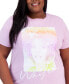 ფოტო #3 პროდუქტის Trendy Plus Size Whitney Cotton T-Shirt