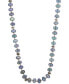 ფოტო #2 პროდუქტის Silver-Tone Blue Bead 2-in-1 Necklace
