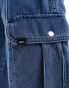 Фото #5 товара Vans sidewalk denim cargo trousers in mid blue wash