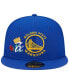 ფოტო #2 პროდუქტის Men's Royal Golden State Warriors Crown Champs 59FIFTY Fitted Hat